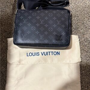 Louis Vuitton Black Monogram Messenger Bag